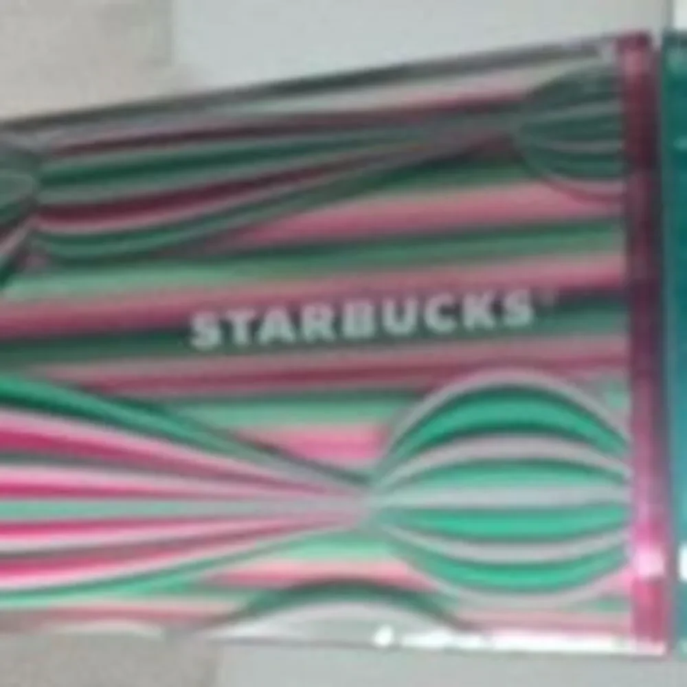 Starbucks 2024 Holiday Pink Green Ornament Pattern Venti 24oz Tumbler